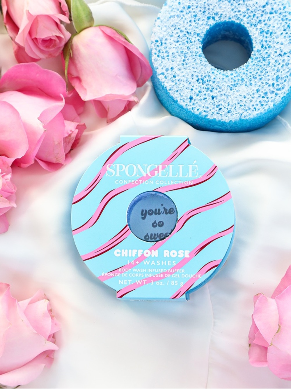 Spongelle Chiffon Rose | Confection Buffer